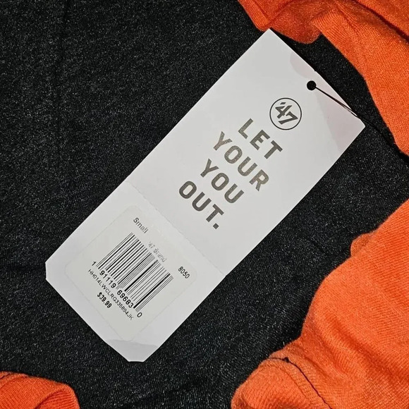 NWT 47 Womens NHL Philadelphia Flyers‎ 3/4 Sleeve Raglan Tee Tshirt Small - Picture 4 of 4